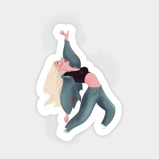 Girl dancing Sticker